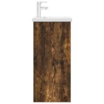 vidaXL Kúpeľňová skrinka s umývadlom Dymový dub 42 x 40 x 84,5 cm – Obrázok 5