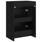 vidaXL Skriňa pod umývadlo do kúpeľne Čierny dub 56 x 37,5 x 81 cm – Obrázok 6