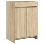 vidaXL Skriňa pod umývadlo do kúpeľne Dub sonoma 56 x 37,5 x 81 cm – Obrázok 2