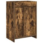 vidaXL Skriňa pod umývadlo do kúpeľne Dymový dub 56 x 37,5 x 81 cm – Obrázok 2