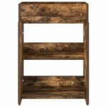 vidaXL Skriňa pod umývadlo do kúpeľne Dymový dub 56 x 37,5 x 81 cm – Obrázok 4