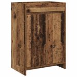 vidaXL Skriňa pod umývadlo do kúpeľne Staré drevo 56 x 37,5 x 81 cm – Obrázok 2