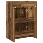 vidaXL Skriňa pod umývadlo do kúpeľne Staré drevo 56 x 37,5 x 81 cm – Obrázok 6