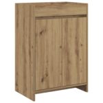 vidaXL Skriňa pod umývadlo do kúpeľne Dub artisan 56 x 37,5 x 81 cm – Obrázok 2