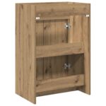 vidaXL Skriňa pod umývadlo do kúpeľne Dub artisan 56 x 37,5 x 81 cm – Obrázok 6