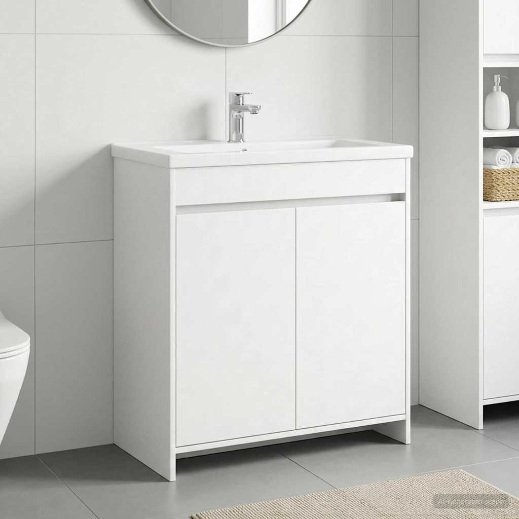890784_1.jpg vidaXL Skriňa pod umývadlo do kúpeľne Biela 78,5 x 37,5 x 81 cm – Obrázok 1