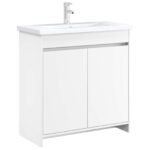 vidaXL Skriňa pod umývadlo do kúpeľne Biela 78,5 x 37,5 x 81 cm – Obrázok 3