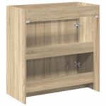 vidaXL Skriňa pod umývadlo do kúpeľne Dub sonoma 78,5 x 37,5 x 81 cm – Obrázok 5