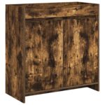 vidaXL Skriňa pod umývadlo do kúpeľne Dymový dub 78,5 x 37,5 x 81 cm – Obrázok 2