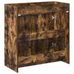 vidaXL Skriňa pod umývadlo do kúpeľne Dymový dub 78,5 x 37,5 x 81 cm – Obrázok 5