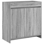 vidaXL Skriňa pod umývadlo do kúpeľne Sivý Sonoma 78,5 x 37,5 x 81 cm – Obrázok 2