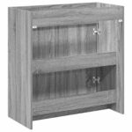 vidaXL Skriňa pod umývadlo do kúpeľne Sivý Sonoma 78,5 x 37,5 x 81 cm – Obrázok 5