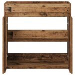 vidaXL Skriňa pod umývadlo do kúpeľne Staré drevo 78,5 x 37,5 x 81 cm – Obrázok 4
