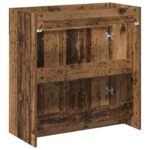 vidaXL Skriňa pod umývadlo do kúpeľne Staré drevo 78,5 x 37,5 x 81 cm – Obrázok 5