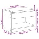 vidaXL Predsieňová lavica s vankúšom Remeselný Dub 63 x 38 x 45 cm – Obrázok 11