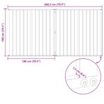 vidaXL Psia brána 2 Panels Čierny 100 x 100 cm Pozinkovaná oceľ – Obrázok 10
