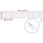 vidaXL Psia brána 4 pcs Čierny 100 x 60 cm Pozinkovaná oceľ – Obrázok 10