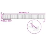 vidaXL Psia brána 6 pcs Čierny 100 x 60 cm Pozinkovaná oceľ – Obrázok 11