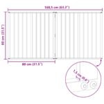 vidaXL Psia brána 2 pcs Čierny 80 x 80 cm Pozinkovaná oceľ – Obrázok 10