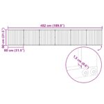 vidaXL Psia brána 6 pcs Čierny 80 x 80 cm Pozinkovaná oceľ – Obrázok 11