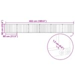 vidaXL Psia brána 6 pcs Čierny 80 x 60 cm Pozinkovaná oceľ – Obrázok 11