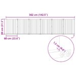vidaXL Psia brána 6 pcs Čierny 60 x 80 cm Pozinkovaná oceľ – Obrázok 11
