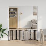 vidaXL Psia brána 4 pcs Čierny 60 x 60 cm Pozinkovaná oceľ – Obrázok 3
