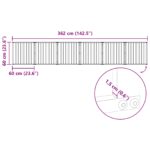 vidaXL Psia brána 6 pcs Čierny 60 x 60 cm Pozinkovaná oceľ – Obrázok 11