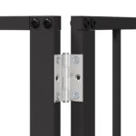vidaXL Psia brána 6 pcs Čierny 60 x 60 cm Pozinkovaná oceľ – Obrázok 6