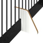 vidaXL Skladacia psia brána so stojanmi 2 pcs Čierny dub 200,5 cm – Obrázok 6
