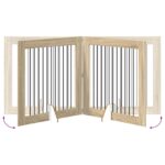 vidaXL Skladacia psia brána so stojanmi 2 pcs Dub sonoma 200,5 cm – Obrázok 6
