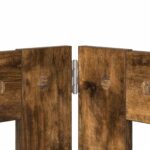 vidaXL Skladacia psia brána so stojanmi 2 pcs Dymový dub 160,5 cm – Obrázok 4