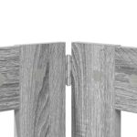 vidaXL Skladacia psia brána so stojanmi 4 pcs Sivá sonoma 321 cm – Obrázok 3