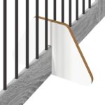 vidaXL Skladacia psia brána so stojanmi 2 pcs Sivá sonoma 200,5 cm – Obrázok 5