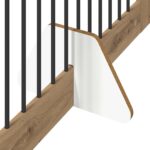 vidaXL Skladacia psia brána so stojanmi 4 pcs Dub artisan 401 cm – Obrázok 4