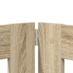 vidaXL Skladacia psia brána so stojanmi 4 pcs Dub sonoma 321 cm – Obrázok 3