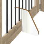 vidaXL Skladacia psia brána so stojanmi 4 pcs Dub sonoma 321 cm – Obrázok 4