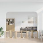vidaXL Skladacia psia brána so stojanmi 6 pcs Dub sonoma 482 cm