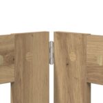 vidaXL Skladacia psia brána so stojanmi 4 pcs Dub artisan 241 cm – Obrázok 3