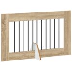 vidaXL Skladacia psia brána so stojanmi 2 pcs Dub sonoma 200,5 cm – Obrázok 3