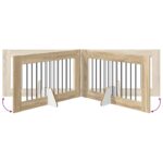 vidaXL Skladacia psia brána so stojanmi 2 pcs Dub sonoma 200,5 cm – Obrázok 6
