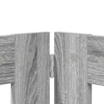 vidaXL Skladacia psia brána so stojanmi 2 pcs Sivá sonoma 200,5 cm – Obrázok 4