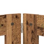 vidaXL Skladacia psia brána so stojanmi 2 pcs Staré drevo 200,5 cm – Obrázok 4