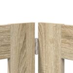 vidaXL Skladacia psia brána so stojanmi 4 pcs Dub sonoma 401 cm – Obrázok 3