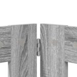 vidaXL Skladacia psia brána so stojanmi 2 pcs Sivá sonoma 160,5 cm – Obrázok 4