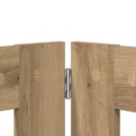 vidaXL Skladacia psia brána so stojanmi 2 pcs Dub artisan 160,5 cm – Obrázok 4