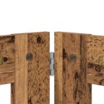 vidaXL Skladacia psia brána so stojanmi 4 pcs Staré drevo 321 cm – Obrázok 3