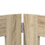 vidaXL Skladacia psia brána so stojanmi 6 pcs Dub sonoma 482 cm – Obrázok 3