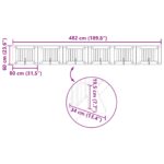 vidaXL Skladacia psia brána so stojanmi 6 pcs Dymový dub 482 cm – Obrázok 10