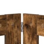 vidaXL Skladacia psia brána so stojanmi 6 pcs Dymový dub 482 cm – Obrázok 3